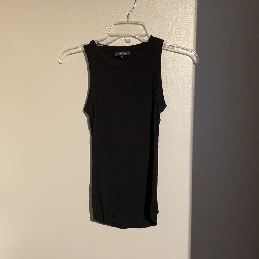Rock and Rags Black Halter Top